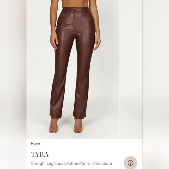 Meshki Faux Leather Pants XS - Picture 2 of 8